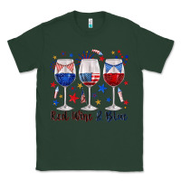 Sports Green red wine and blue wine glasses Classic Tee - texasbilliewilder