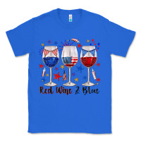 True Royal red wine and blue wine glasses Classic Tee - texasbilliewilder