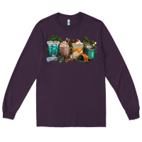 Plum camping coffee cups Long Sleeve Tee - texasbilliewilder