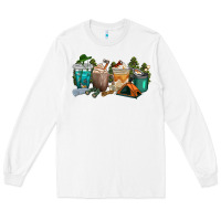 White camping coffee cups Long Sleeve Tee - texasbilliewilder