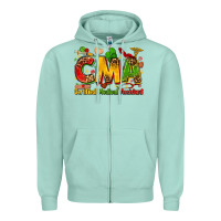 Seafoam certified medical assistant juneteenth Zipper Hoodie - Zillion Design Studio