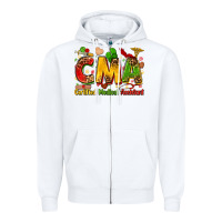 White certified medical assistant juneteenth Zipper Hoodie - Zillion Design Studio