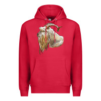 Cardinal kiko goat face Premium Hoodie - LillyAllenDesigns