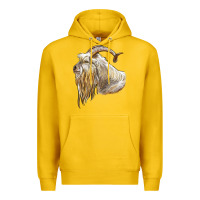 Lemon kiko goat face Premium Hoodie - LillyAllenDesigns