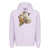 Lilac kiko goat face Premium Hoodie - LillyAllenDesigns