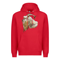 Red kiko goat face Premium Hoodie - LillyAllenDesigns