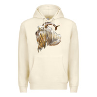 Sandshell kiko goat face Premium Hoodie - LillyAllenDesigns