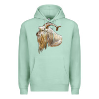 Seafoam kiko goat face Premium Hoodie - LillyAllenDesigns