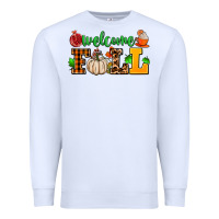 White welcome fall Premium Sweatshirt - AdoDesignShop