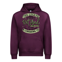 Mauve Wine the legend has officially retired Urban Hoodie - MaliasSmallBusiness