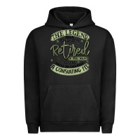 Pigment Black the legend has officially retired Urban Hoodie - MaliasSmallBusiness