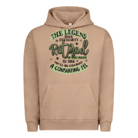 Pigment Burro the legend has officially retired Urban Hoodie - MaliasSmallBusiness