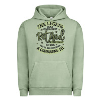 Pigment Oil Green the legend has officially retired Urban Hoodie - MaliasSmallBusiness