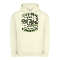 Pigment Pistachio the legend has officially retired Urban Hoodie - MaliasSmallBusiness