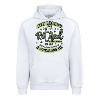 White the legend has officially retired Urban Hoodie - MaliasSmallBusiness