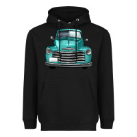 Black western truck front view Heavyweight Hoodie - FaDigitalArtStudio