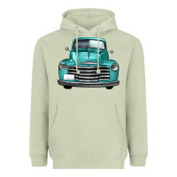 Matcha western truck front view Heavyweight Hoodie - FaDigitalArtStudio