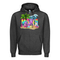 Charcoal Heather summer mama Zipper Hoodie - texasbilliewilder