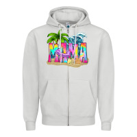 Dove Grey summer mama Zipper Hoodie - texasbilliewilder