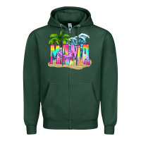 Sports Green summer mama Zipper Hoodie - texasbilliewilder