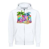 White summer mama Zipper Hoodie - texasbilliewilder