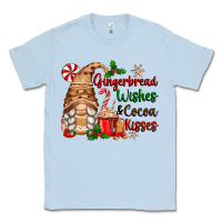 Dusty Blue gingerbread wishes and cocoa kisses Classic Tee - Zillion Design Studio