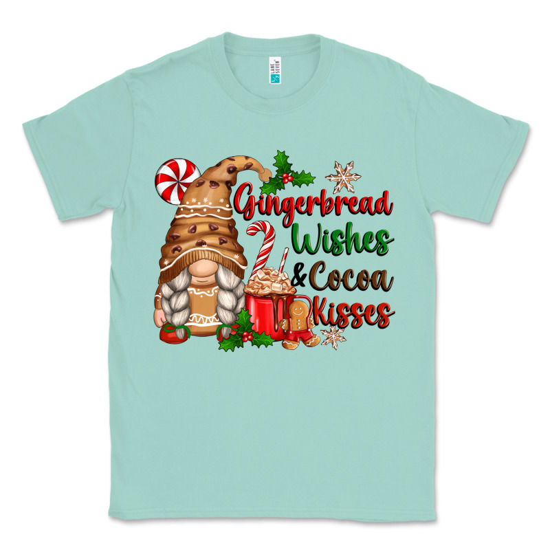 Gingerbread Wishes And Cocoa Kisses Classic Tee by Zillion Design Studio | Teevron