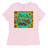 Bubblegum Pink mama bear Ladies Tee - BarkalooDesign
