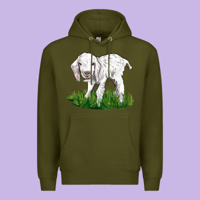 Baby Angora Goat Premium Hoodie Designed By Lillyallendesigns