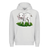 Dove Grey Baby Angora Goat Premium Hoodie - LillyAllenDesigns