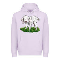 Lilac Baby Angora Goat Premium Hoodie - LillyAllenDesigns