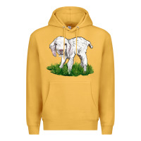 Mustard Baby Angora Goat Premium Hoodie - LillyAllenDesigns