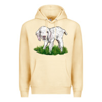 Pina Colada Baby Angora Goat Premium Hoodie - LillyAllenDesigns