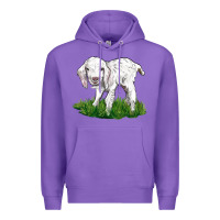 Purple Baby Angora Goat Premium Hoodie - LillyAllenDesigns