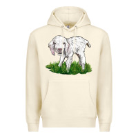 Sandshell Baby Angora Goat Premium Hoodie - LillyAllenDesigns