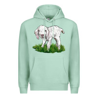 Seafoam Baby Angora Goat Premium Hoodie - LillyAllenDesigns
