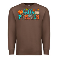 Chestnut hello pumpkin Premium Sweatshirt - AdoDesignShop