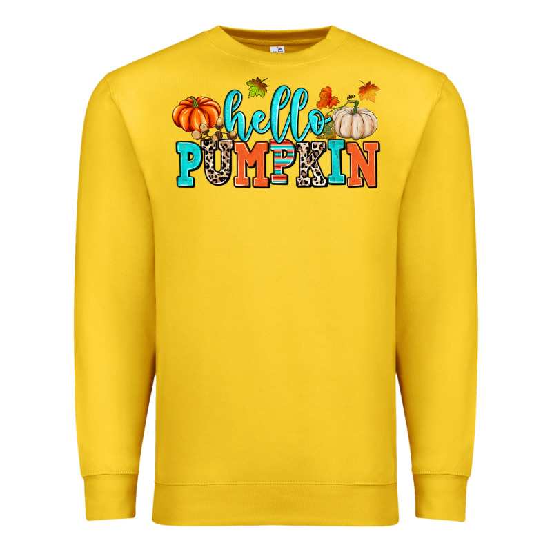 Hello Pumpkin Premium Sweatshirt by AdoDesignShop | Teevron