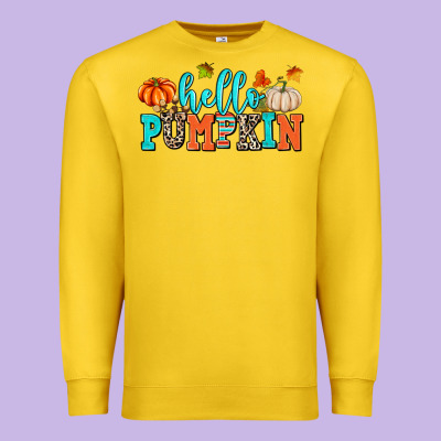 Hello Pumpkin Premium Sweatshirt Designed By Adodesignshop