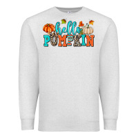 Oatmeal Heather hello pumpkin Premium Sweatshirt - AdoDesignShop