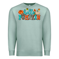 Seafoam hello pumpkin Premium Sweatshirt - AdoDesignShop