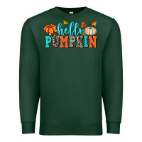 Sports Green hello pumpkin Premium Sweatshirt - AdoDesignShop