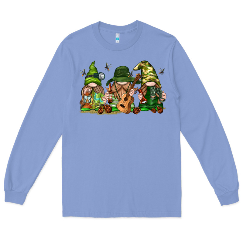 Camping Gnomies Long Sleeve Tee by texasbilliewilder | Teevron