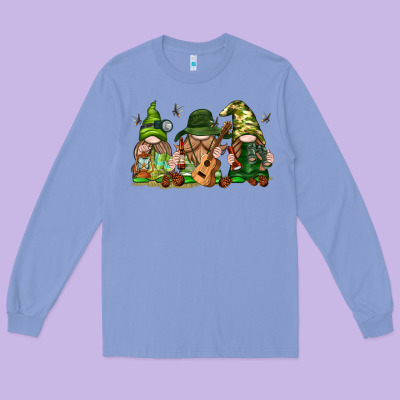 Long Sleeve Tee camping gnomies