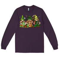 Plum camping gnomies Long Sleeve Tee - texasbilliewilder