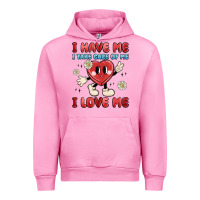 Fuchsia Pink i have me i take care of me i love me Urban Hoodie - MaliasSmallBusiness