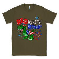 Army Green red white rawr billie wilder Classic Tee - texasbilliewilder