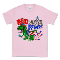 Bubblegum Pink red white rawr billie wilder Classic Tee - texasbilliewilder