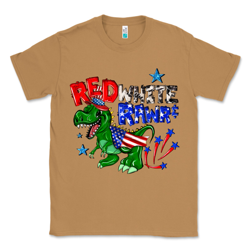 Red White Rawr Billie Wilder Classic Tee by texasbilliewilder | Teevron