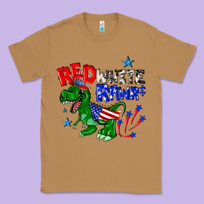 Classic Tee red white rawr billie wilder